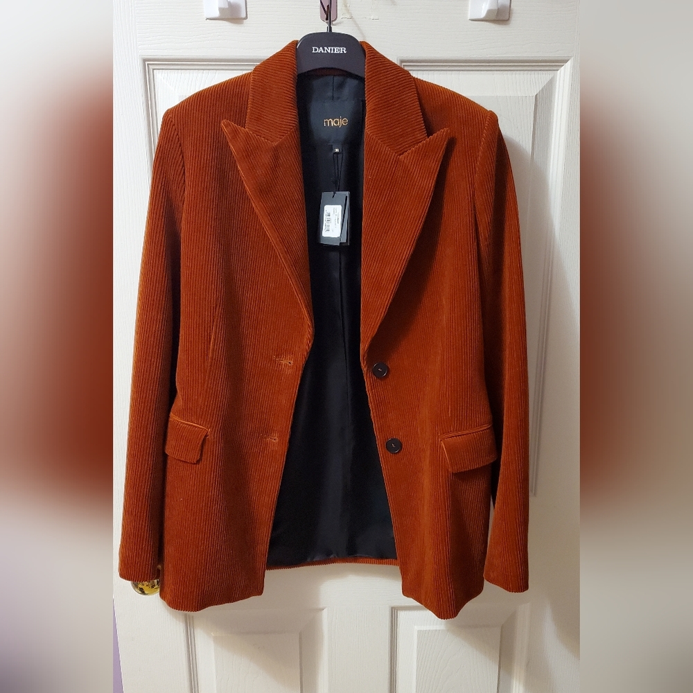 NWT Maje corduroy blazer, S